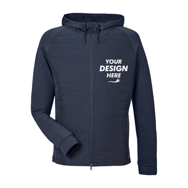 Swannies Men's Coleman Jacket, Navy, Front view, Mockup
