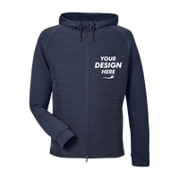 Swannies Men's Coleman Jacket, Navy, Front view, Mockup