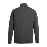 Swannies Men's Colt Quarter-Zip Pullover, Black, Back view