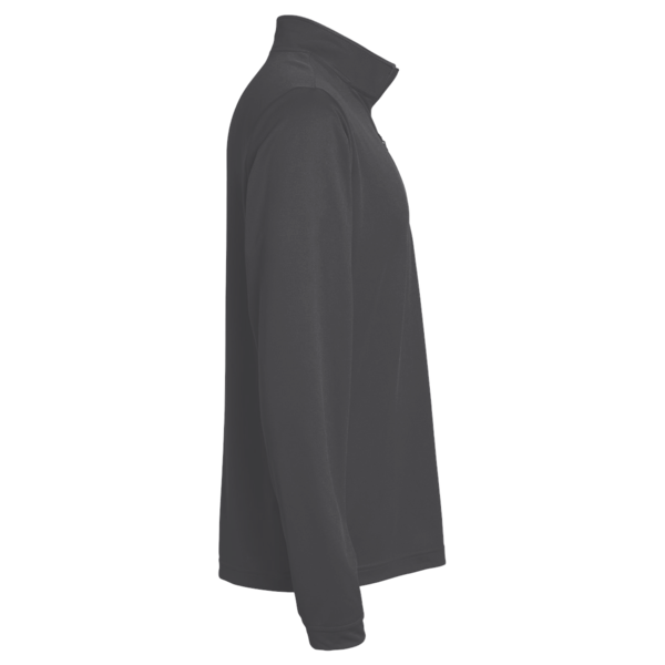 Swannies Men's Colt Quarter-Zip Pullover, Black, Right Sleeve view