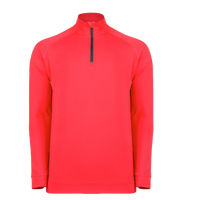 Swannies Men's Colt Quarter-Zip Pullover, Coral, Front view