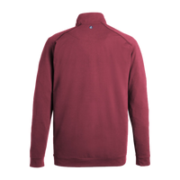 Swannies Men's Colt Quarter-Zip Pullover, Maroon, Back view