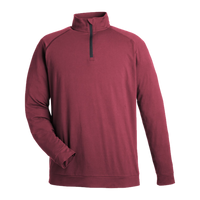 Swannies Men's Colt Quarter-Zip Pullover, Maroon, Front view