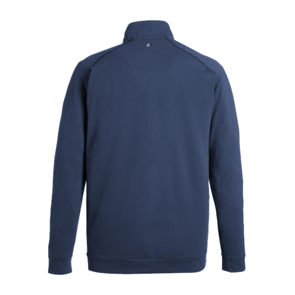 Swannies Men's Colt Quarter-Zip Pullover, Navy, Back view