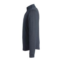 Swannies Men's Emery Quarter-Zip Pullover, Navy Heather / Navy Heather, Left Sleeve view