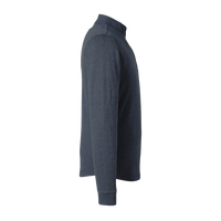Swannies Men's Emery Quarter-Zip Pullover, Navy Heather / Navy Heather, Right Sleeve view