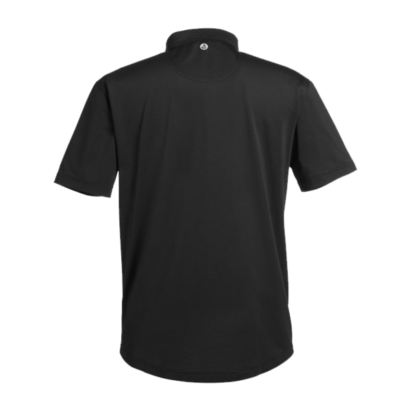 Swannies Men's Ford Polo, Black, Back view
