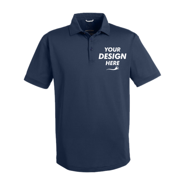 Swannies Men's Ford Polo, Navy, Front view, Mockup