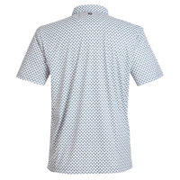 Swannies Men's Hazelwood Polo, Glacier / Black, Back view