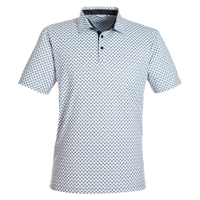 Swannies Men's Hazelwood Polo, Glacier / Black, Front view