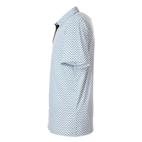 Swannies Men's Hazelwood Polo, Glacier / Black, Left Sleeve view