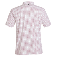 Swannies Men's Hazelwood Polo, Maroon / Maroon, Back view