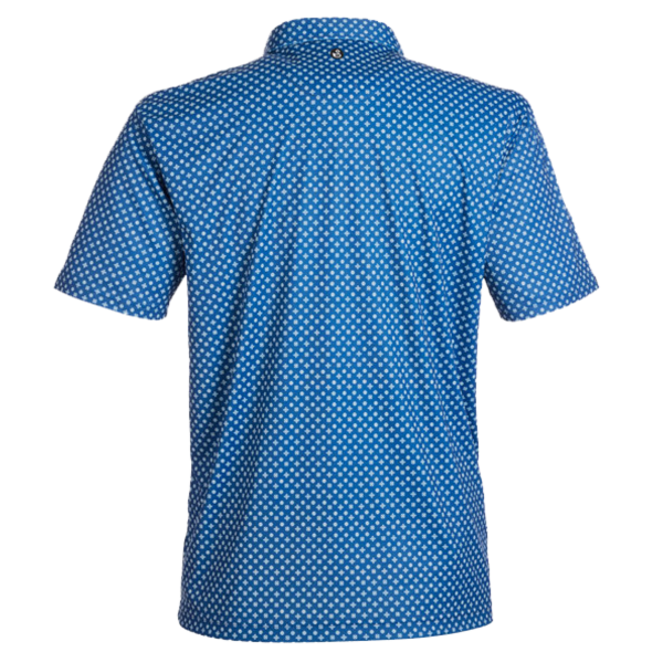 Swannies Men's Hazelwood Polo, Navy / Navy, Back view