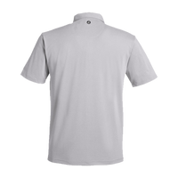 Swannies Men's James H Polo, Grey Heather, Back view
