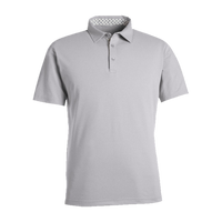 Swannies Men's James H Polo, Grey Heather, Front view