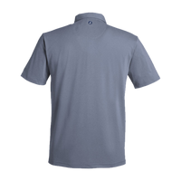 Swannies Men's James H Polo, Navy Heather, Back view