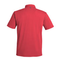 Swannies Men's James H Polo, Red Heather, Back view