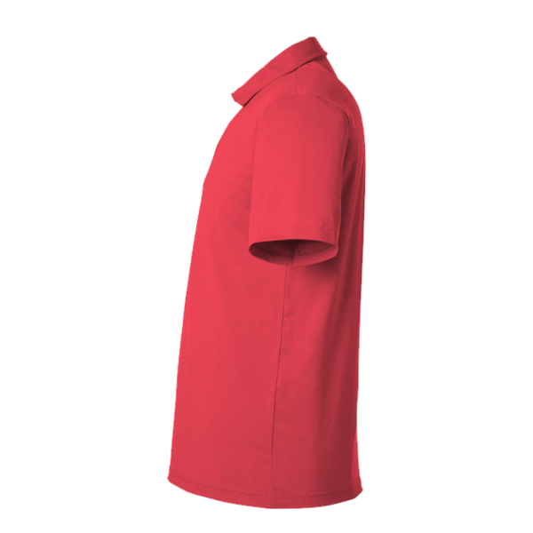 Swannies Men's James H Polo, Red Heather, Left Sleeve view
