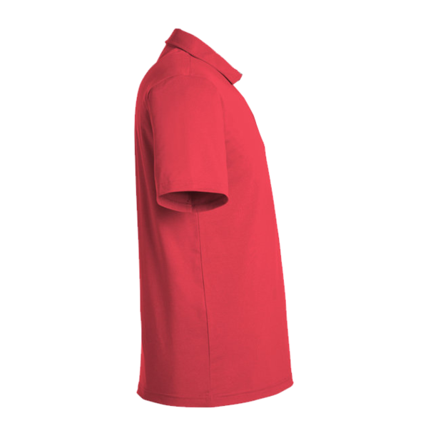 Swannies Men's James H Polo, Red Heather, Right Sleeve view