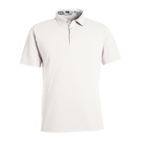 Swannies Men's James H Polo, White Heather, Front view