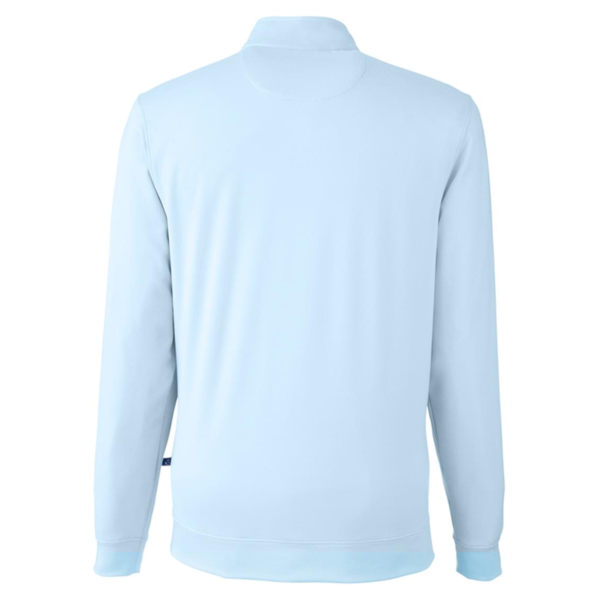 Swannies Men's McKinnon Quarter-Zip Pullover, Sky, Back view