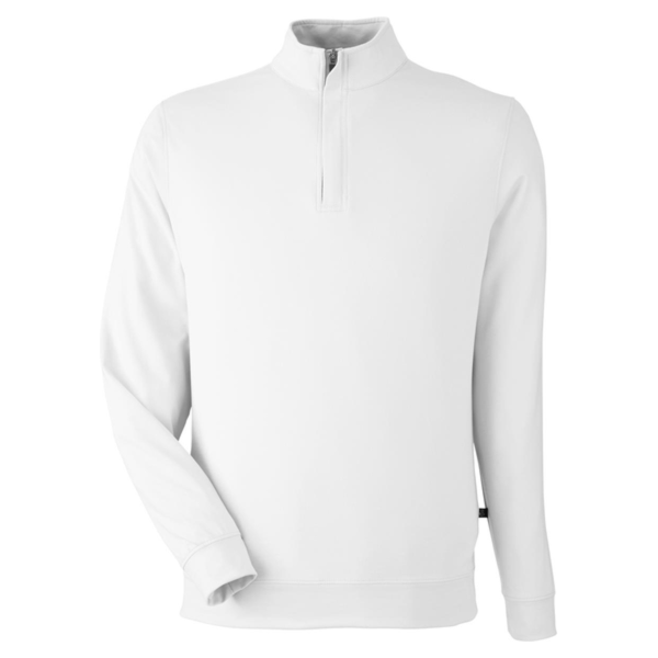 Swannies Men's McKinnon Quarter-Zip Pullover, White, Front view