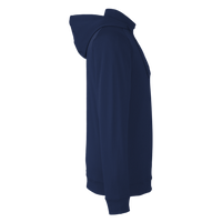 Swannies Unisex Vandyke Quarter-Zip Hooded Pullover, Navy / Navy, Right Sleeve view
