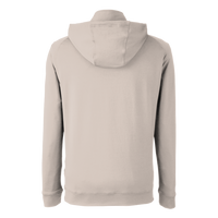Swannies Unisex Vandyke Quarter-Zip Hooded Pullover, Tan / Tan, Back view