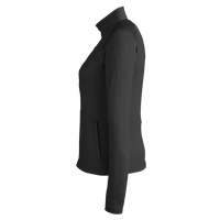 Swannies Women's Cora Full-Zip Jacket, Black, Left Sleeve view