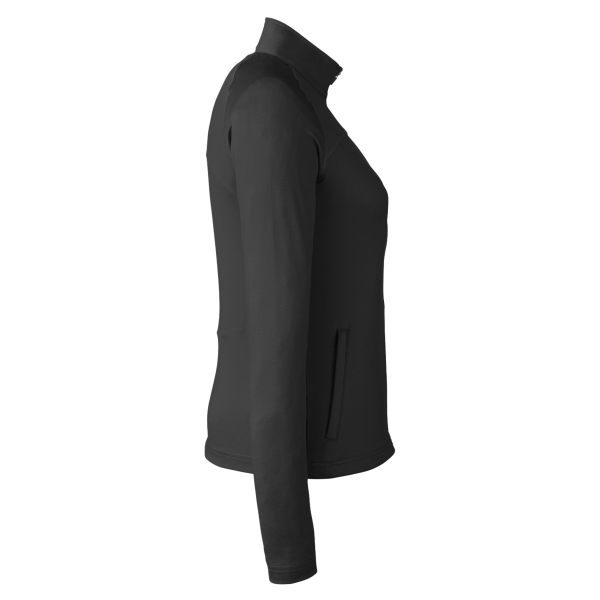 Swannies Women's Cora Full-Zip Jacket, Black, Right Sleeve view