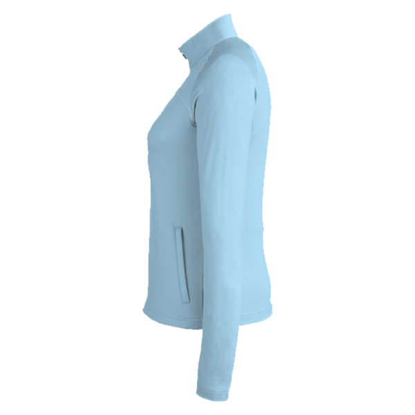 Swannies Women's Cora Full-Zip Jacket, Sky, Left Sleeve view