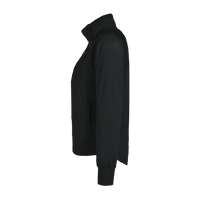 Swannies Women's Ellis Snap Neck Pullover, Black, Left Sleeve view