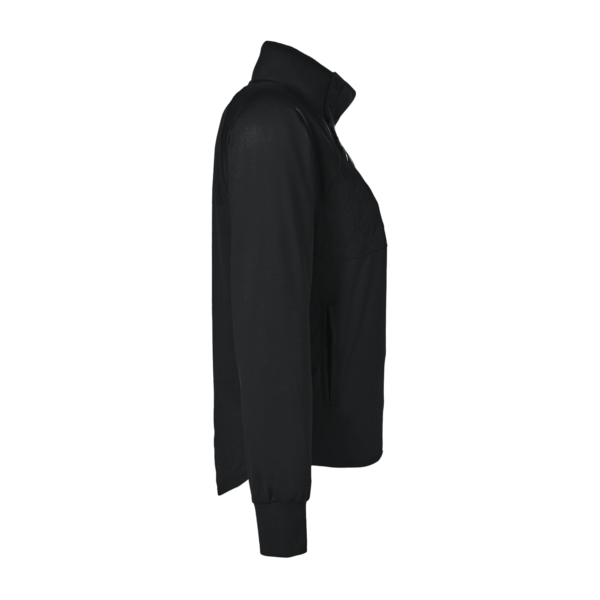 Swannies Women's Ellis Snap Neck Pullover, Black, Right Sleeve view
