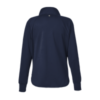 Swannies Women's Ellis Snap Neck Pullover, Navy, Back view