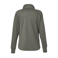 Swannies Women's Ellis Snap Neck Pullover, Olive, Back view