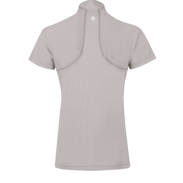 Swannies Women's Quinn Polo, Grey, Back view