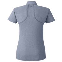 Swannies Women's Quinn Polo, Navy Heather, Back view