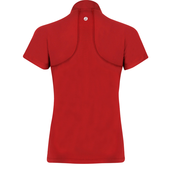 Swannies Women's Quinn Polo, Red, Back view