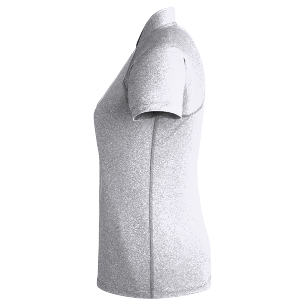 Swannies Women's Quinn Polo, White, Left Sleeve view