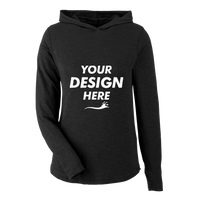 TASC Performance Inc Women's Recess Hooded Pullover, Black, Front view, Mockup