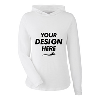TASC Performance Inc Women's Recess Hooded Pullover, White, Front view, Mockup