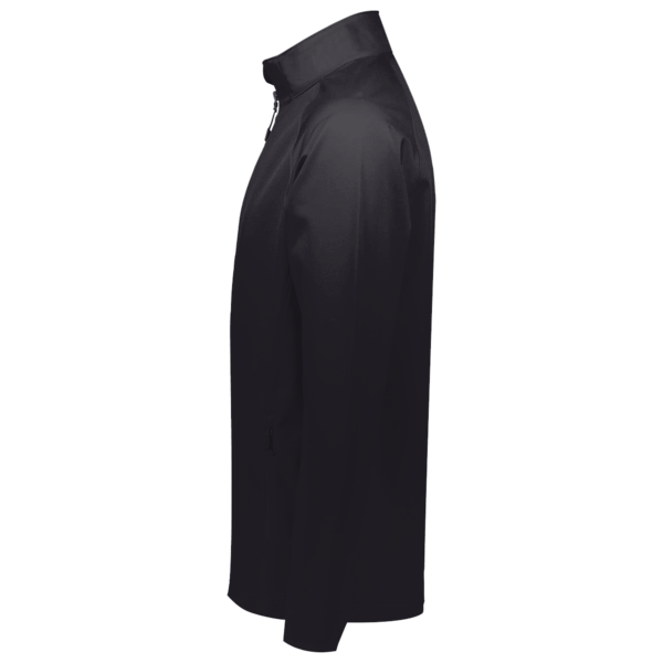 Team 365 Men's Campus Microfleece Jacket, Black, Left Sleeve view