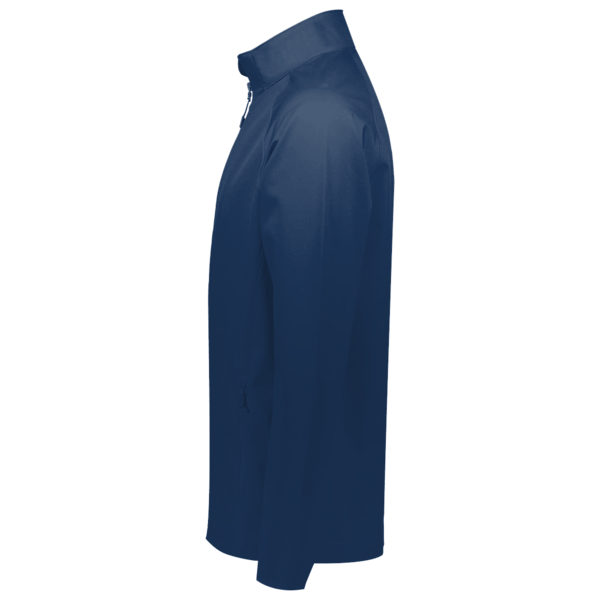 Team 365 Men's Campus Microfleece Jacket, Sport Dark Navy, Left Sleeve view