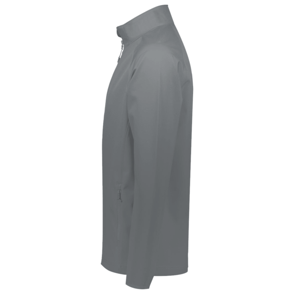Team 365 Men's Campus Microfleece Jacket, Sport Graphite, Left Sleeve view