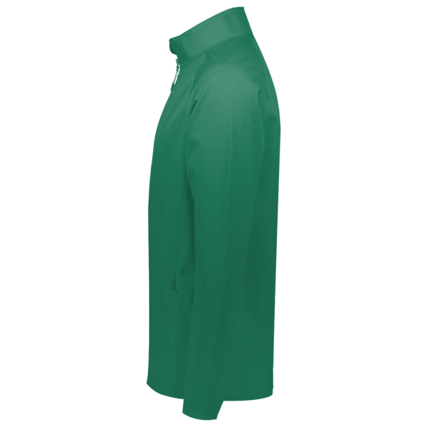 Team 365 Men's Campus Microfleece Jacket, Sport Kelly, Left Sleeve view