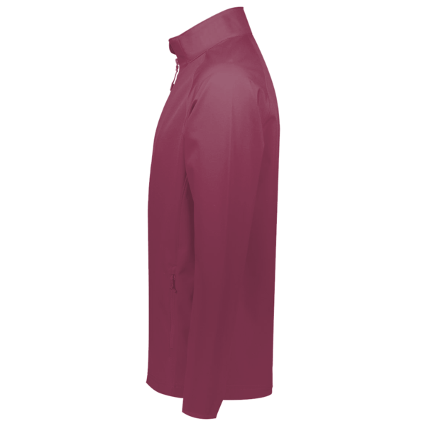 Team 365 Men's Campus Microfleece Jacket, Sport Maroon, Left Sleeve view