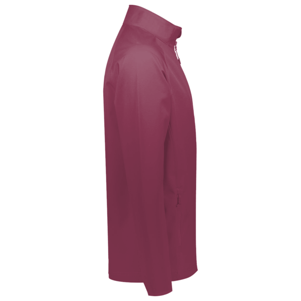 Team 365 Men's Campus Microfleece Jacket, Sport Maroon, Right Sleeve view
