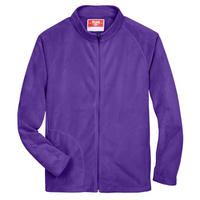 Team 365 Men's Campus Microfleece Jacket, Sport Purple, Front view