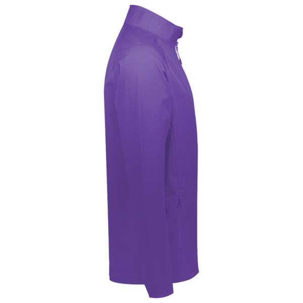 Team 365 Men's Campus Microfleece Jacket, Sport Purple, Right Sleeve view