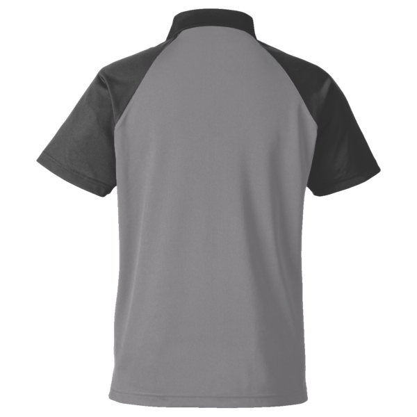 Team 365 Men's Command Snag-Protection Colorblock Polo, Sport Graphite / Black, Back view